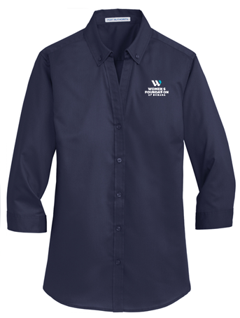 Port Authority® Women's 3/4-Sleeve SuperPro™ Twill Shirt